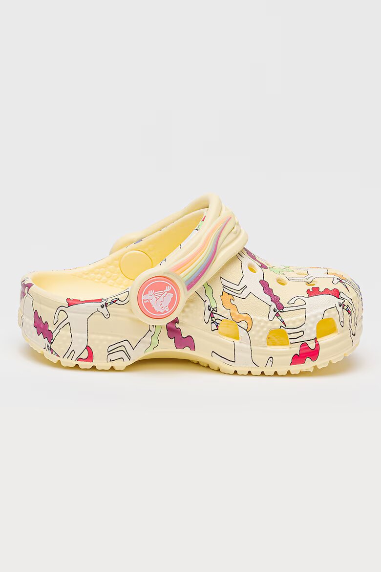 Crocs Сабо с десен Бял/Жълт