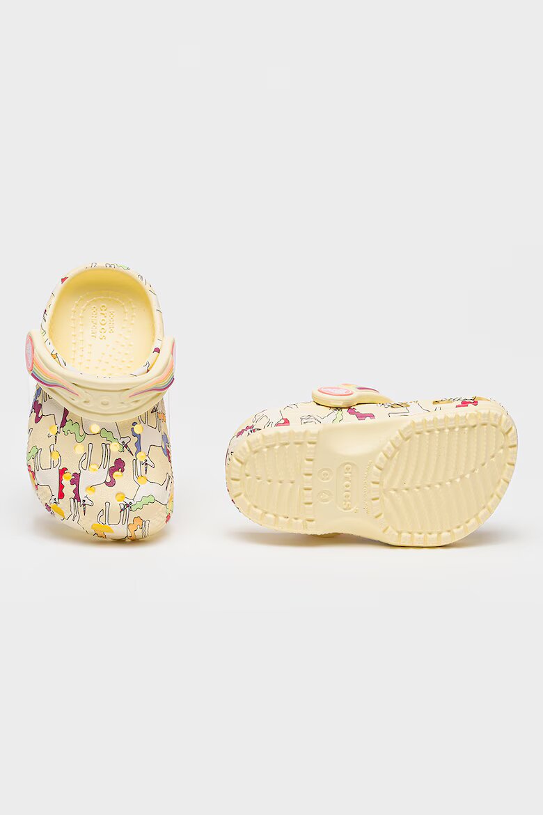Crocs Сабо с десен Бял/Жълт