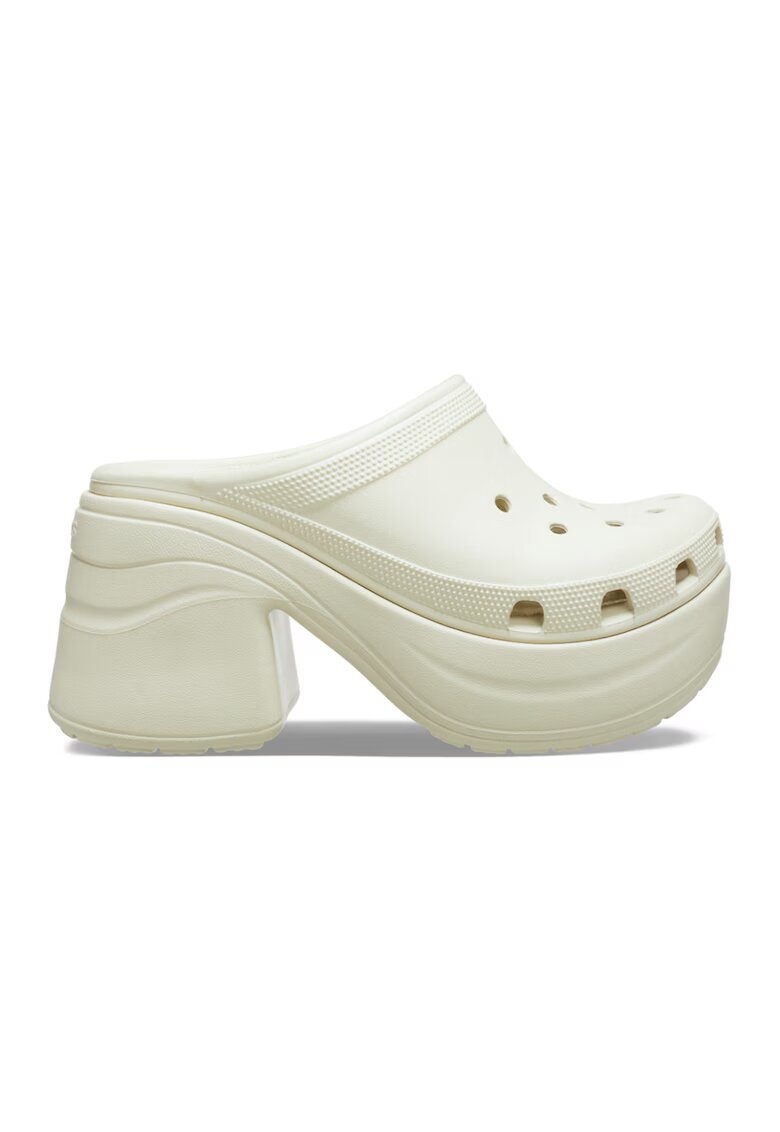 Crocs Сабо Siren с масивен ток - Слонова кост