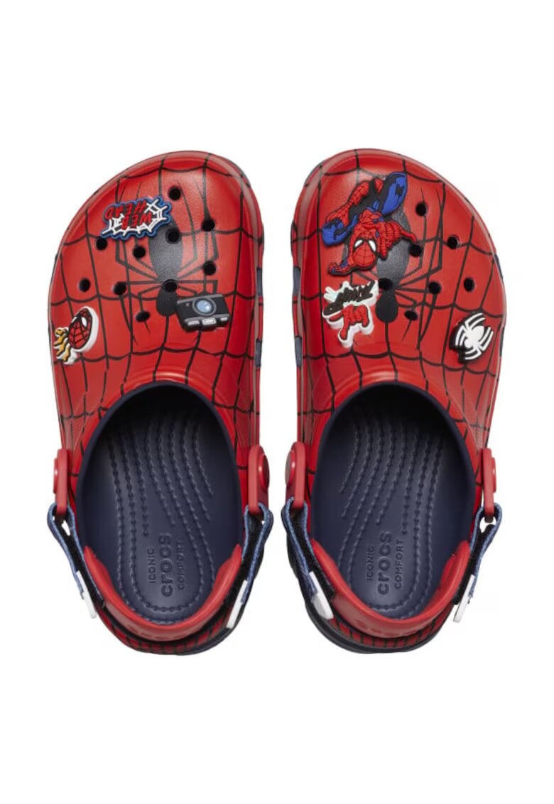 Crocs Сабо Team SpiderMan All Terrain Clog Kids - J5 US Син - Navy - Бял
