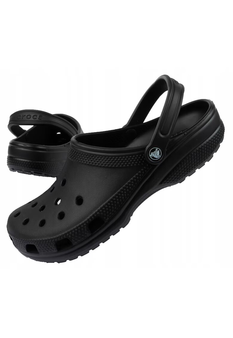 Crocs Сабо за деца - Classic 10001-001 - 34-35 - - Материал Croslite - Висока вентилация - Водоустойчиви - Леки - Бързосъхнещи - Каишка на петата
