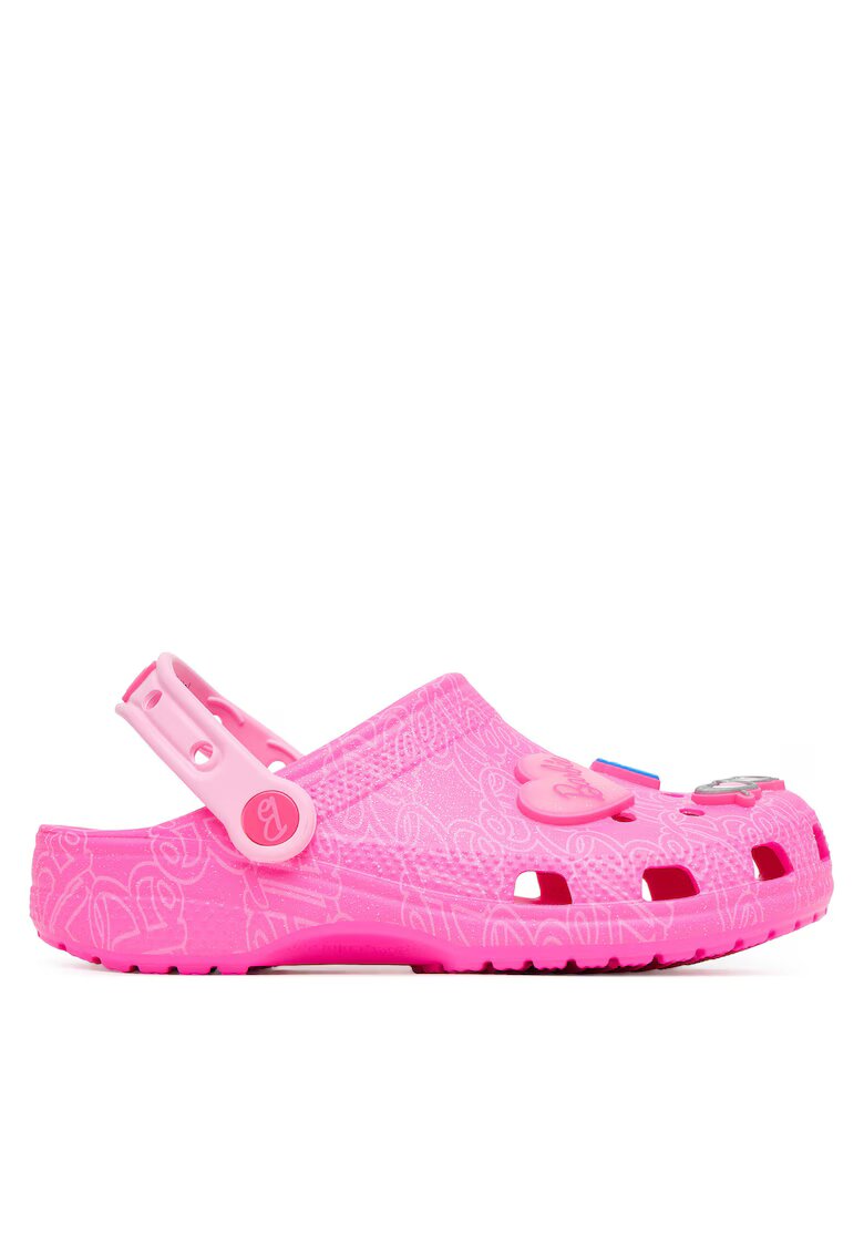Crocs Сабо за момичета - Принт с Барби - Розови - Пластмасови