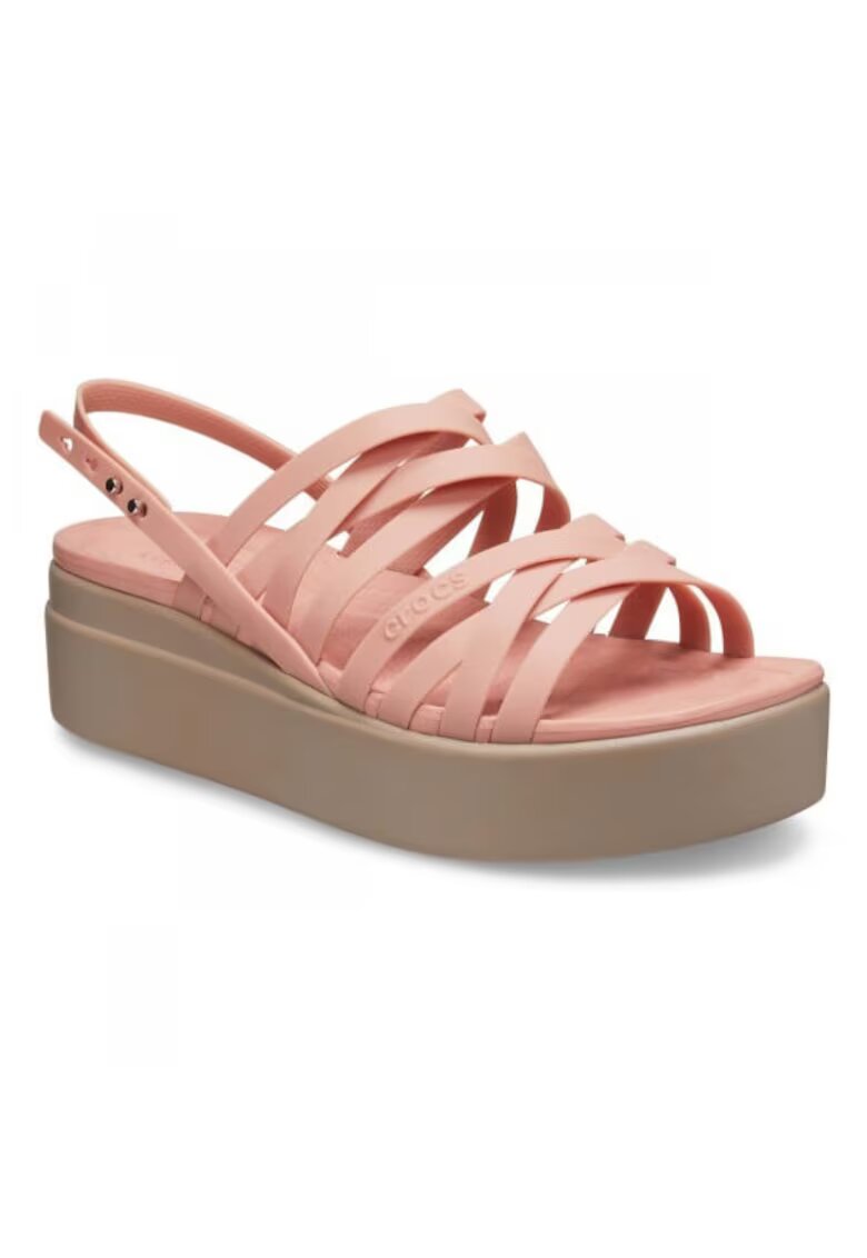 Crocs Сандали Brooklyn Strappy Low Wedge - Розово