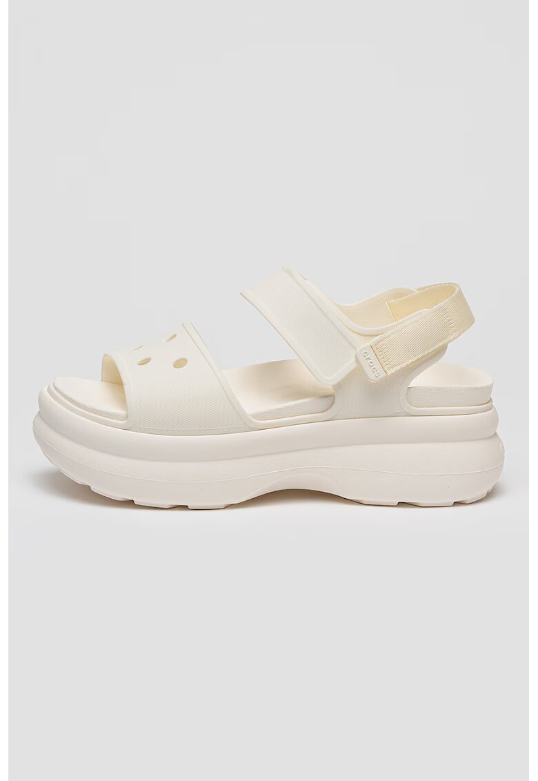 Crocs Сандали Soho с равна платформа - Мръснобял
