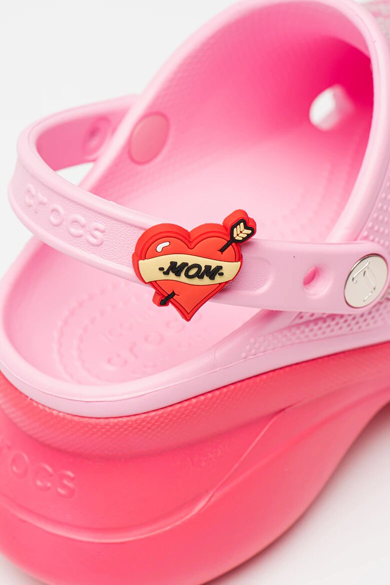Crocs Сърцевиден джибиц Бледожълт/Аленочервен