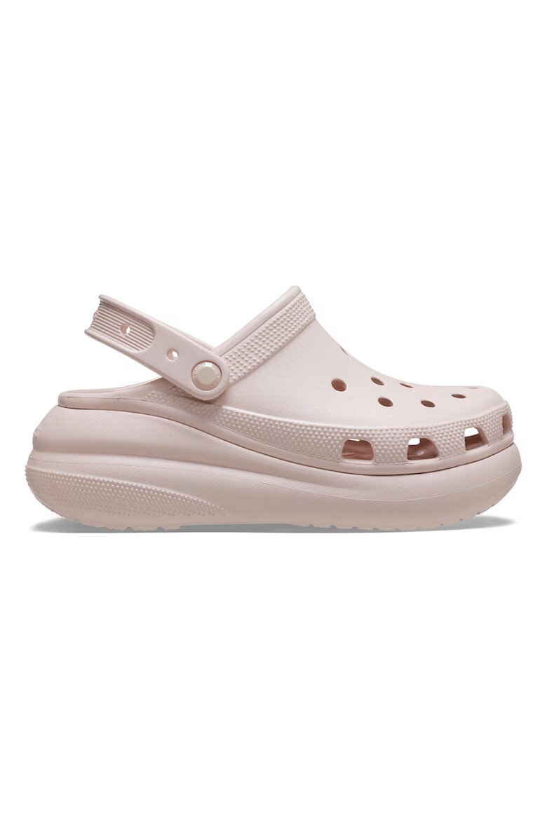 Crocs Скосен крокс Crush с каишка на петата Бледо розово