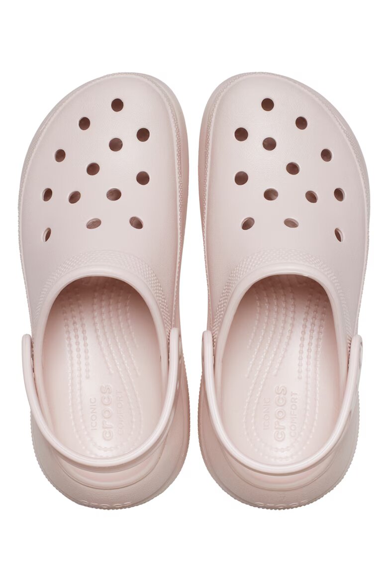 Crocs Скосен крокс Crush с каишка на петата Бледо розово