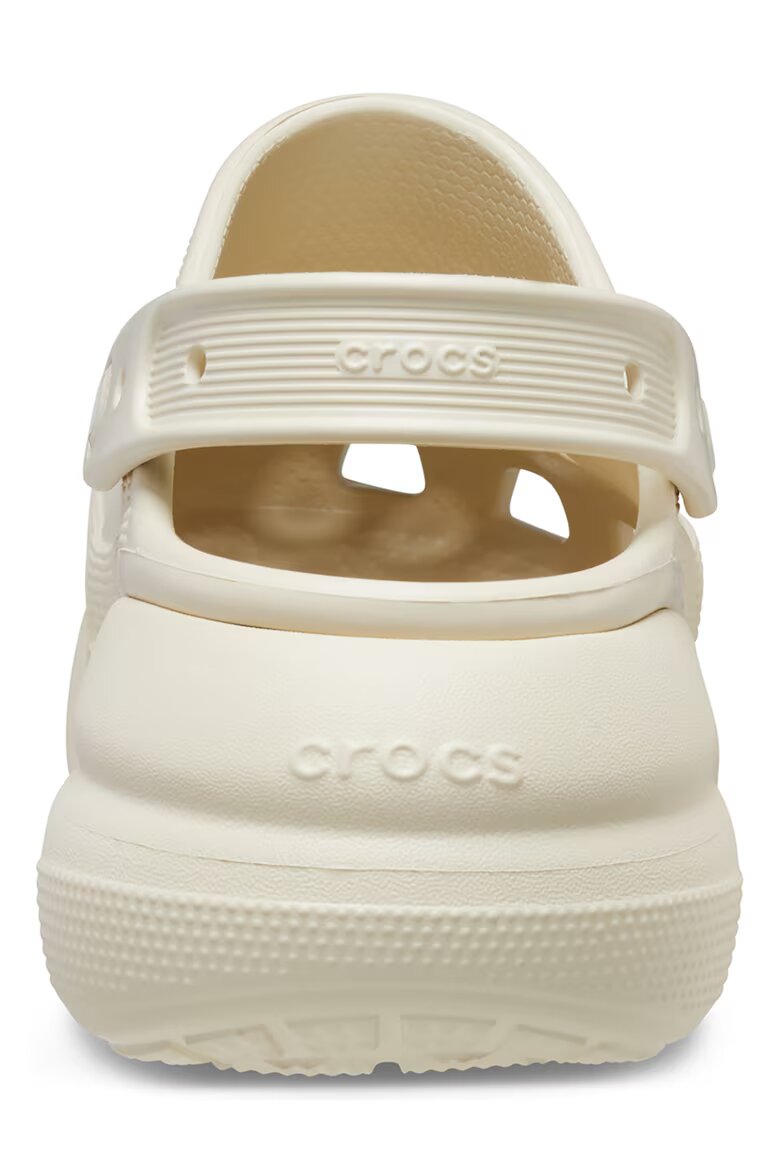 Crocs Скосен крокс Crush с каишка на петата Слонова кост