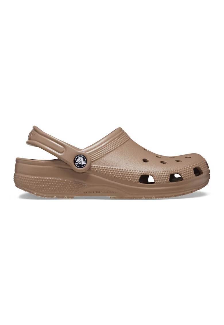 Crocs Унисекс гумиран крокс с лого - Светлокафяв