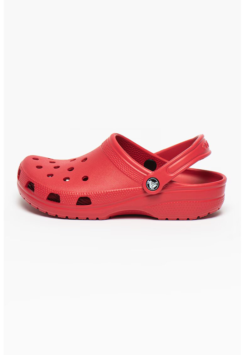 Crocs Унисекс крокс Classic с широк дизайн и отворена пета - Тъмночервен