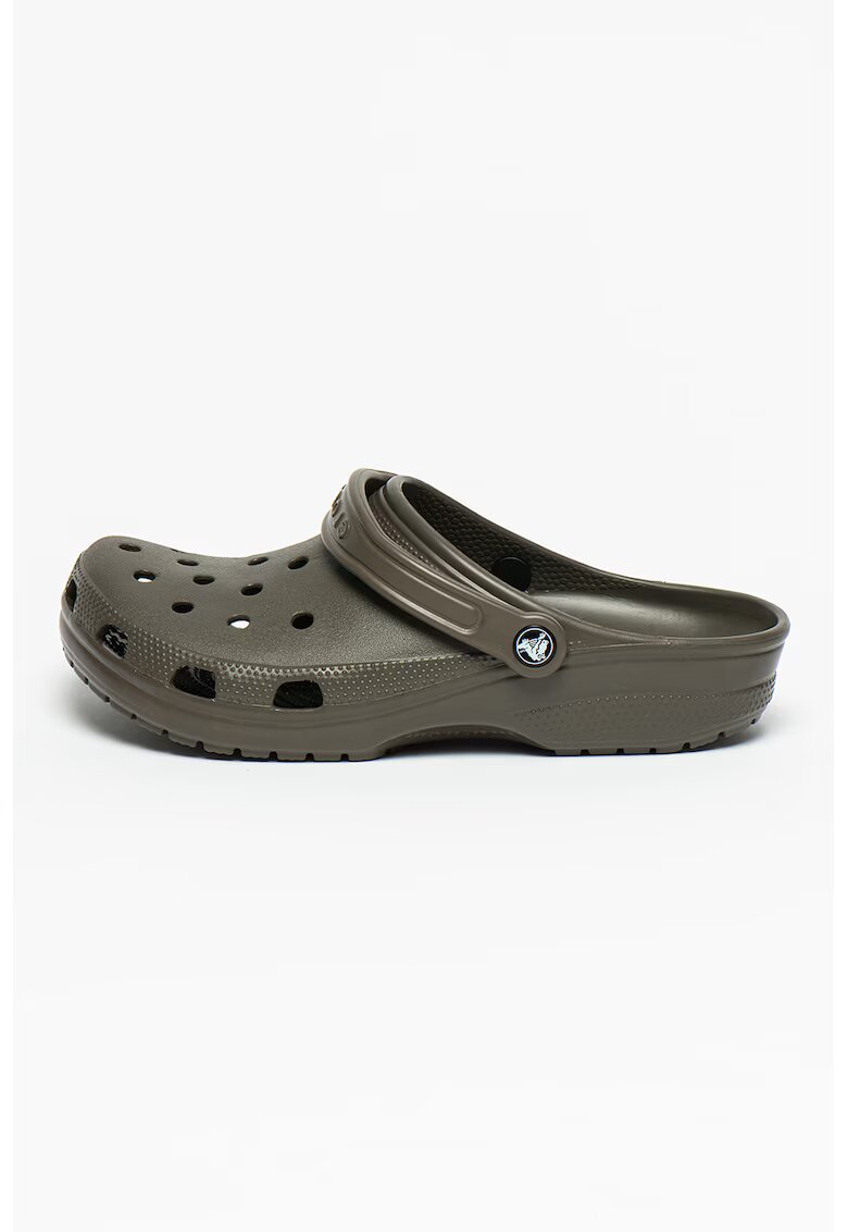 Crocs Унисекс крокс Classic с широк дизайн и отворена пета - Тъмнокафяв
