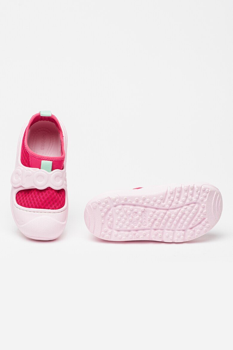 Crocs Водни обувки Swiftwater Splash с велкро Фуксия/Светлорозов