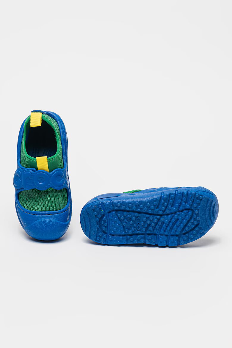 Crocs Водни обувки Swiftwater Splash с велкро Жълт/Бледозелен/Кралско Синьо
