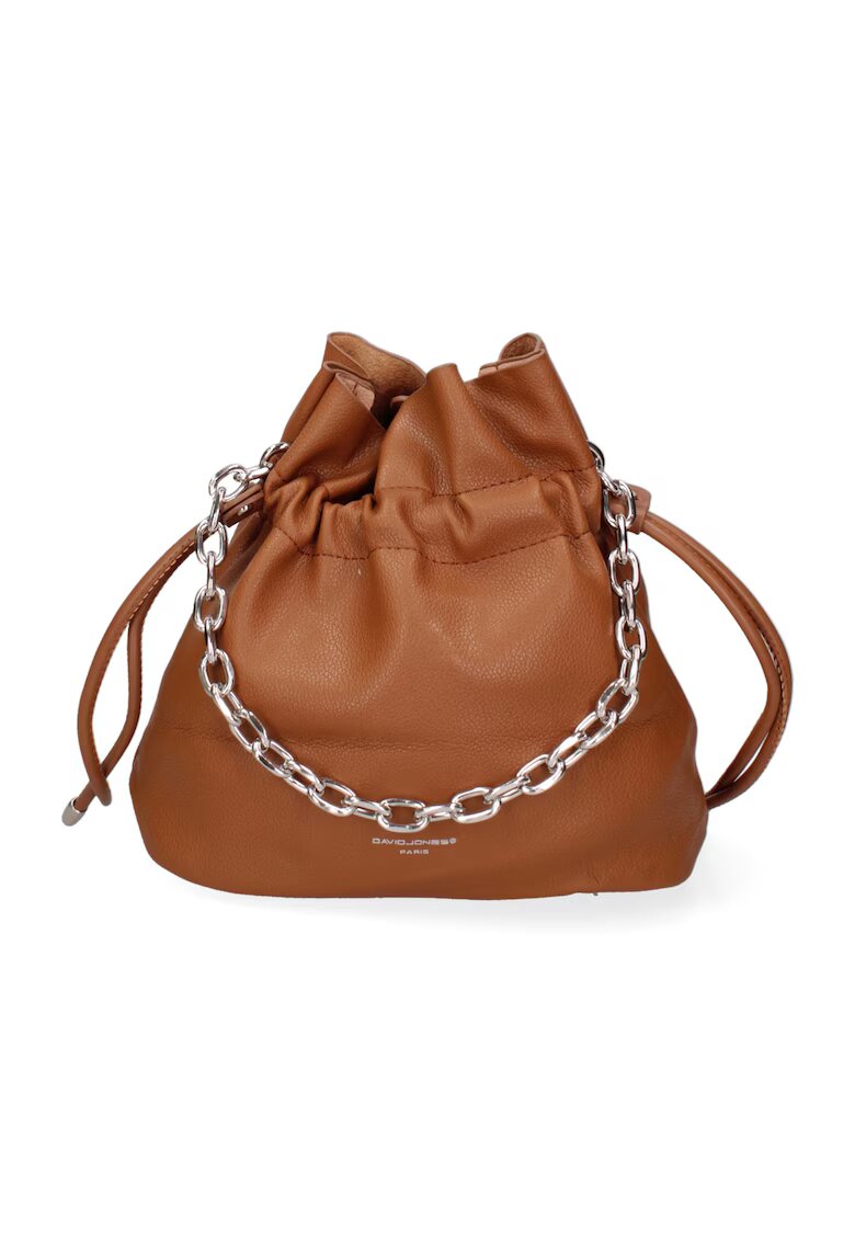 David Jones Чанта Bucket от еко кожа с презрамка с верижка