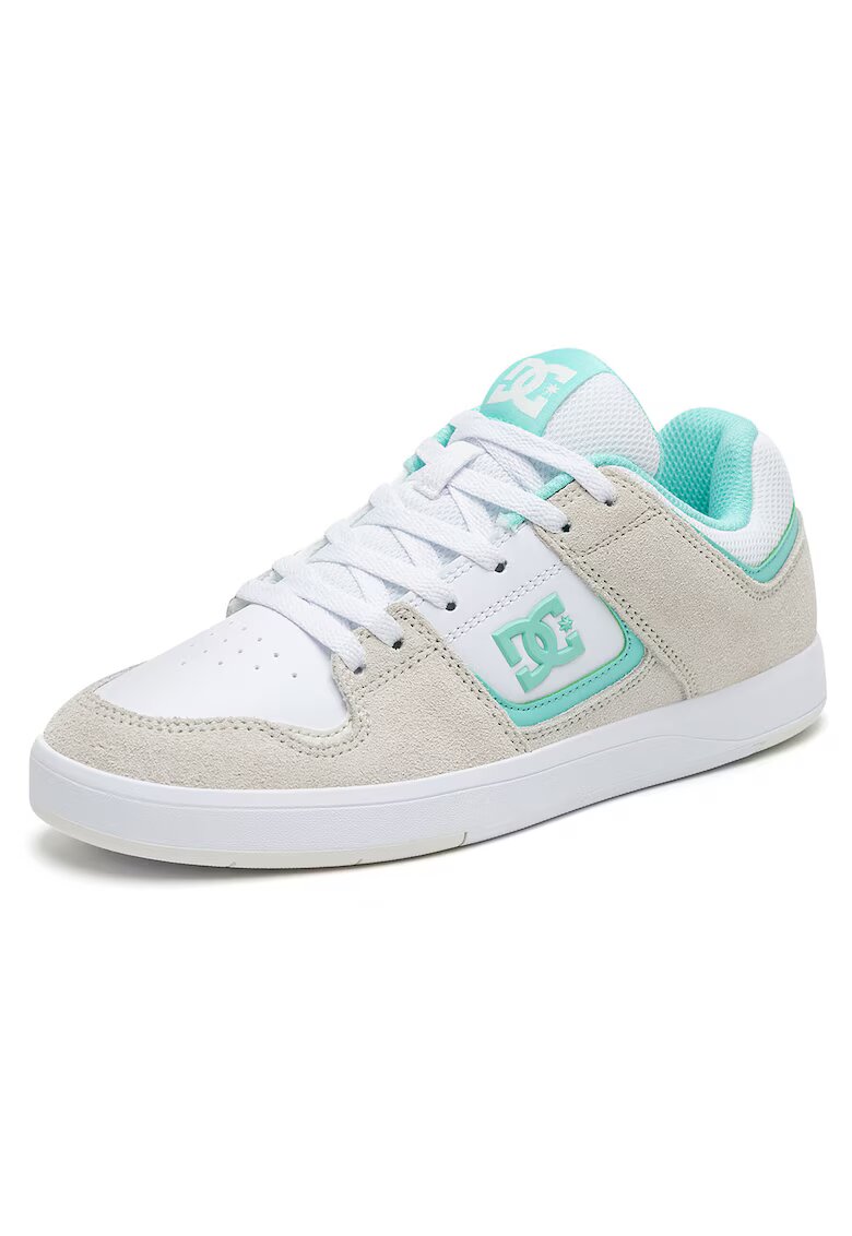 DC Shoes Дамски кецове - DC01682 - естествена кожа - бежов/бял