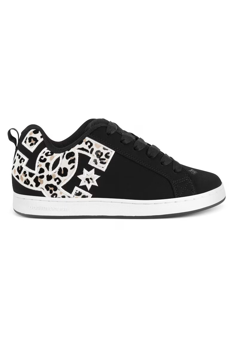 DC Shoes Дамски кецове - естествена кожа - бял/черен