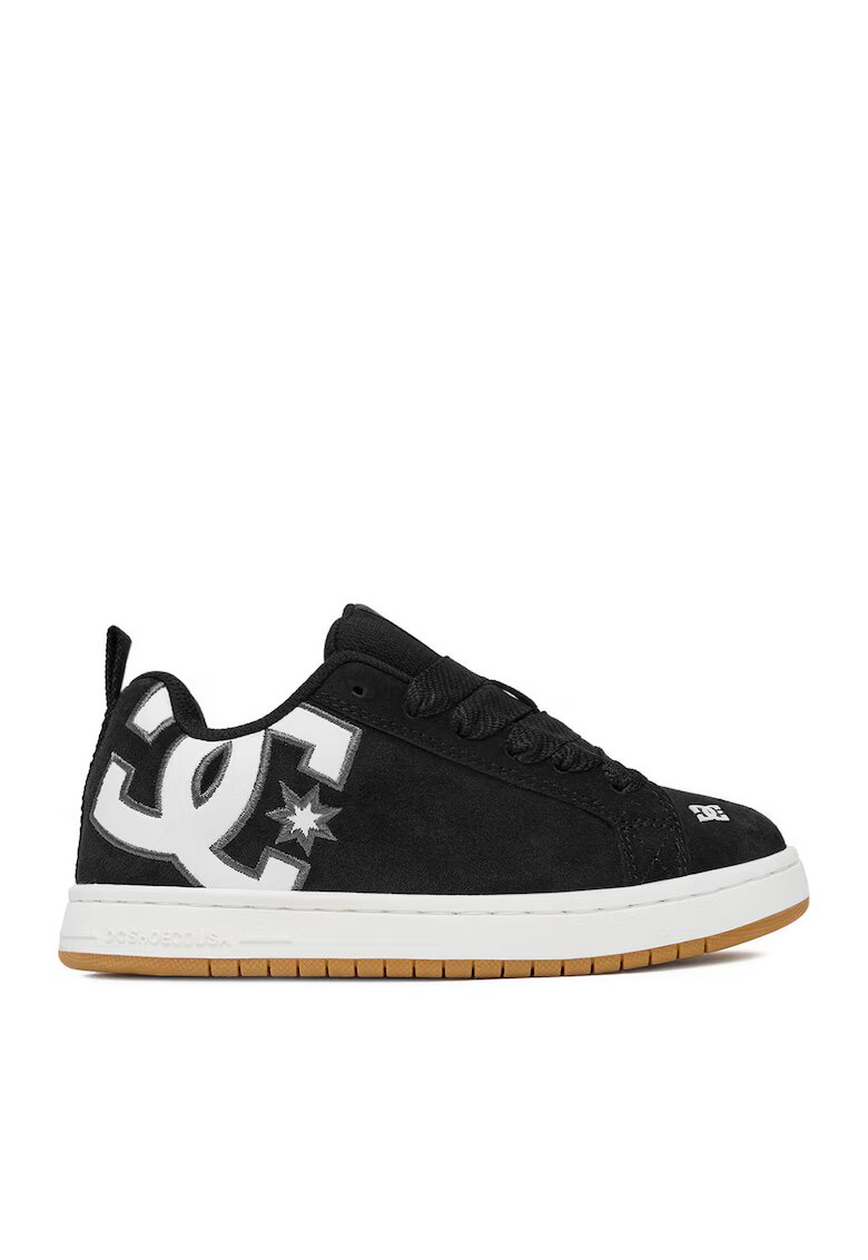 DC Shoes Детски спортни обувки - маратонки за момчета - черни - естествена кожа