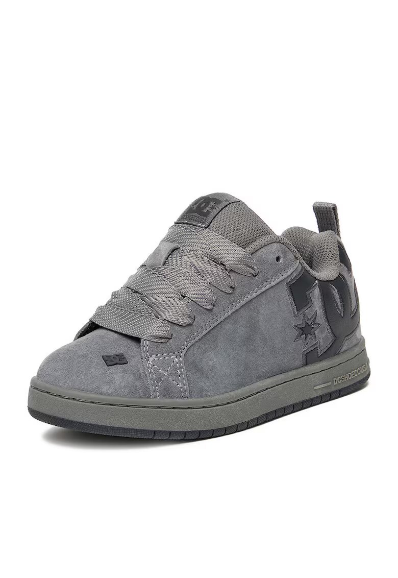 DC Shoes Детски спортни обувки модел CEO-V5-10116K-CH - сиви - естествен материал