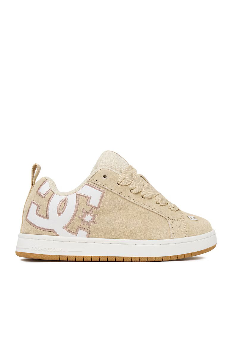 DC Shoes Детски спортни обувки модел CEO-V5-10116K - естествена кожа - бежови