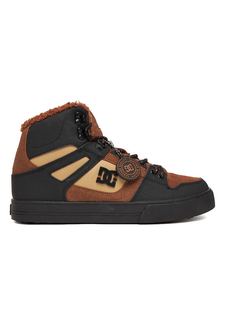 DC Shoes Мъжки кецове - естествена кожа - кафяво/черно
