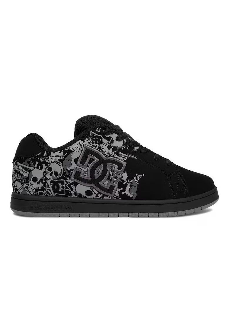 DC Shoes Мъжки кецове - набук и текстил - черно/сиво