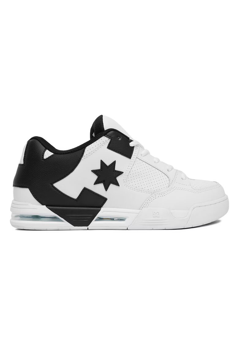 DC Shoes Мъжки маратонки - естествена кожа - - Бял/Черен