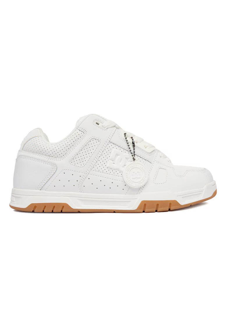 DC Shoes Мъжки маратонки - естествена кожа - бели