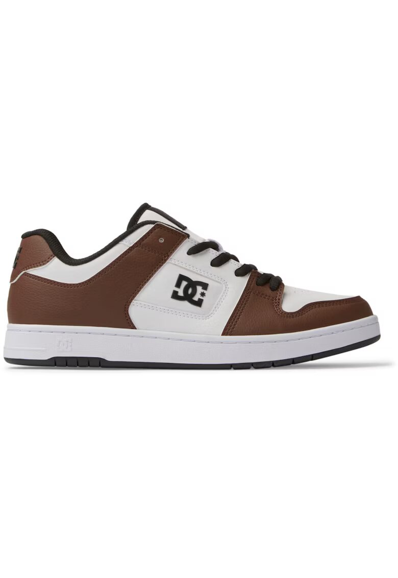 DC Shoes Мъжки спортни обувки Manteca 4 SN - кафяво/бяло - екологична кожа - удобни - за ежедневието
