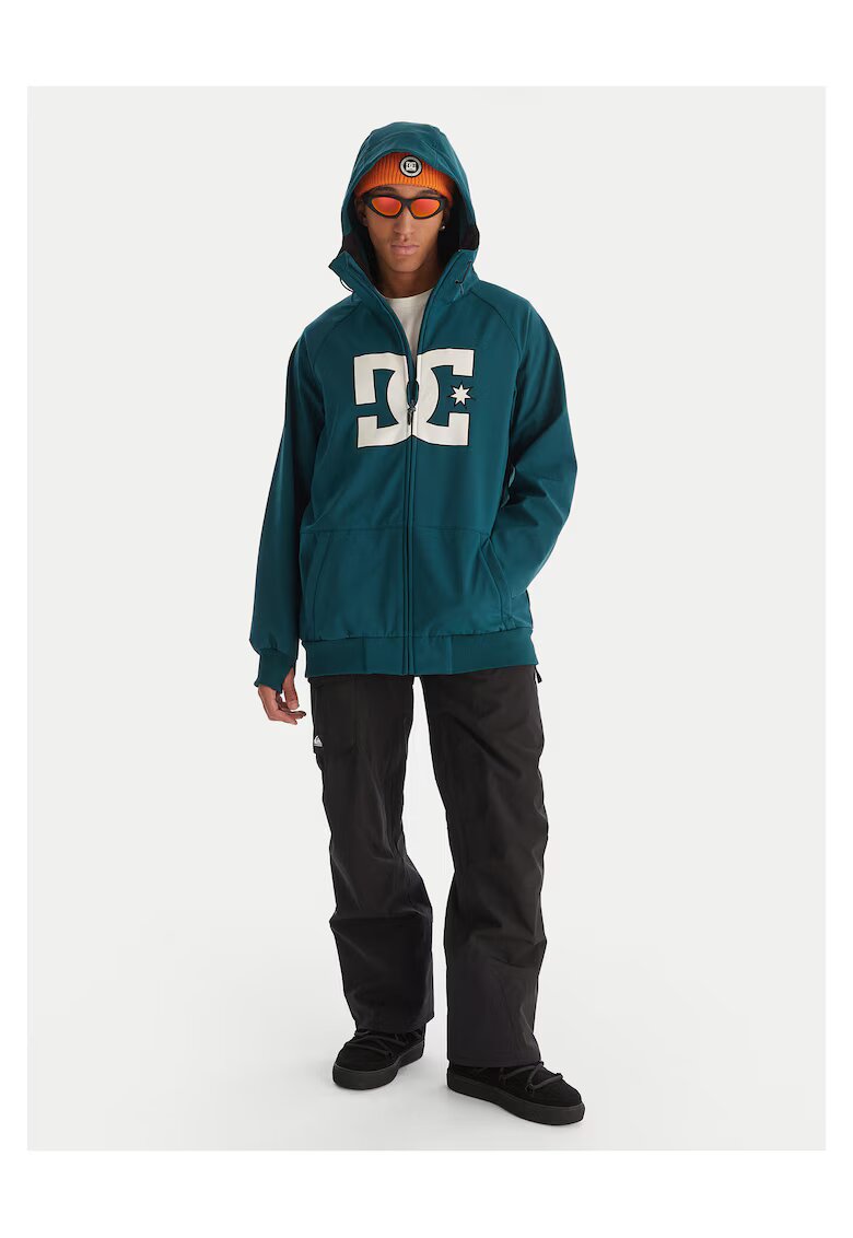 DC Shoes Мъжко преходно яке зелено - изработено от качествен материал
