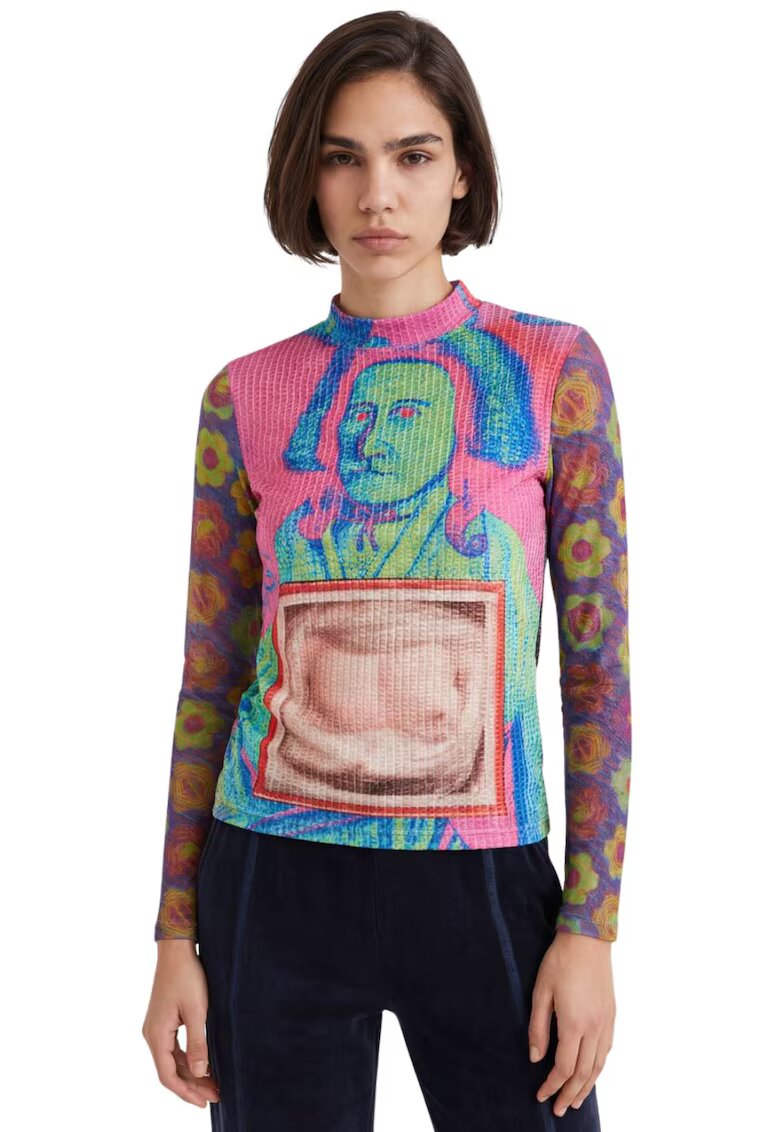 DESIGUAL Дамска блуза 21WWTKCQ/3043 - - Полиестер/Еластан