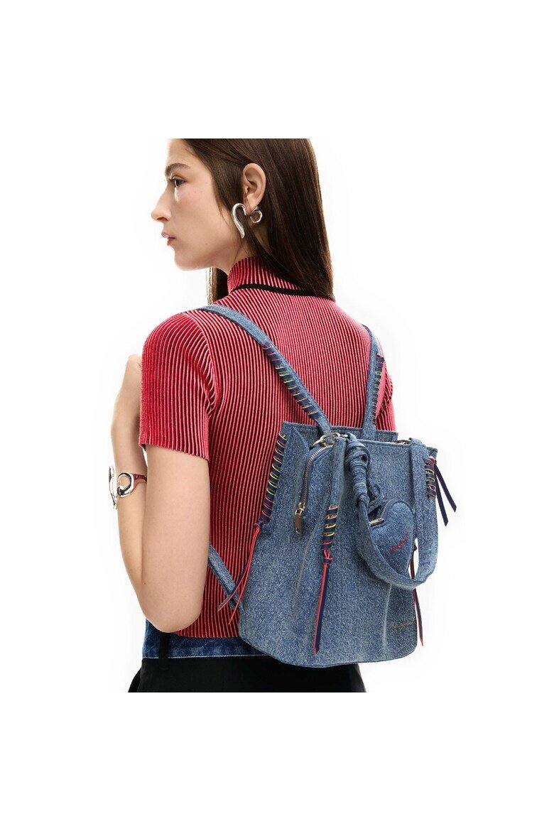 DESIGUAL Дамска раница серия Torio Denim Sumy Mini Soft Синя