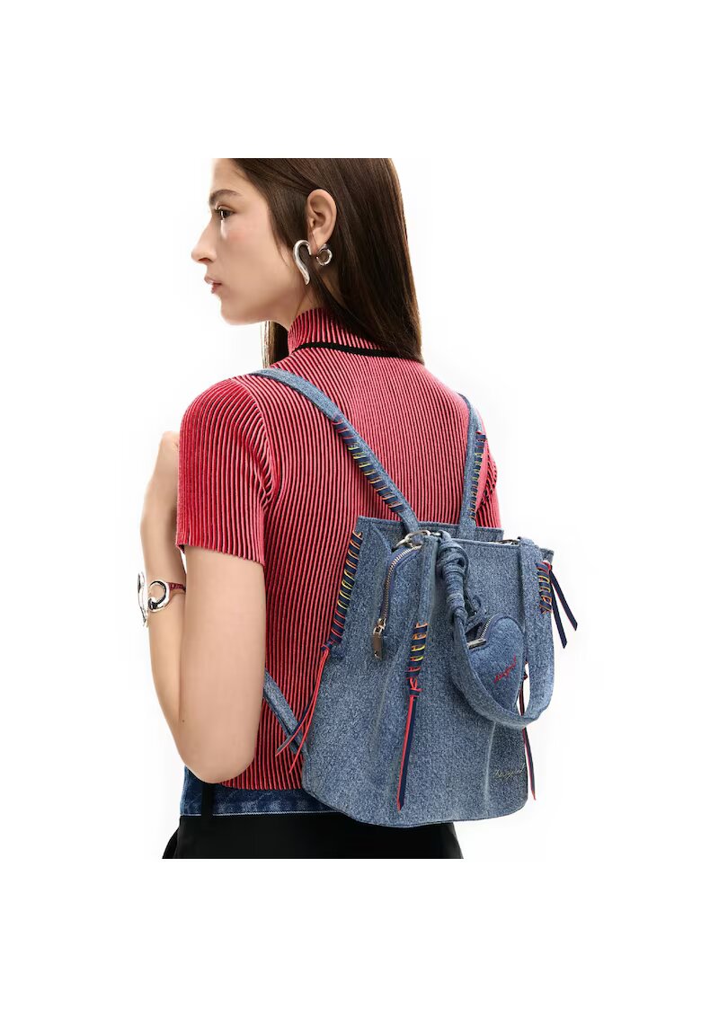 DESIGUAL Дамска раница - серия Torio Denim Sumy Mini Soft - Синя