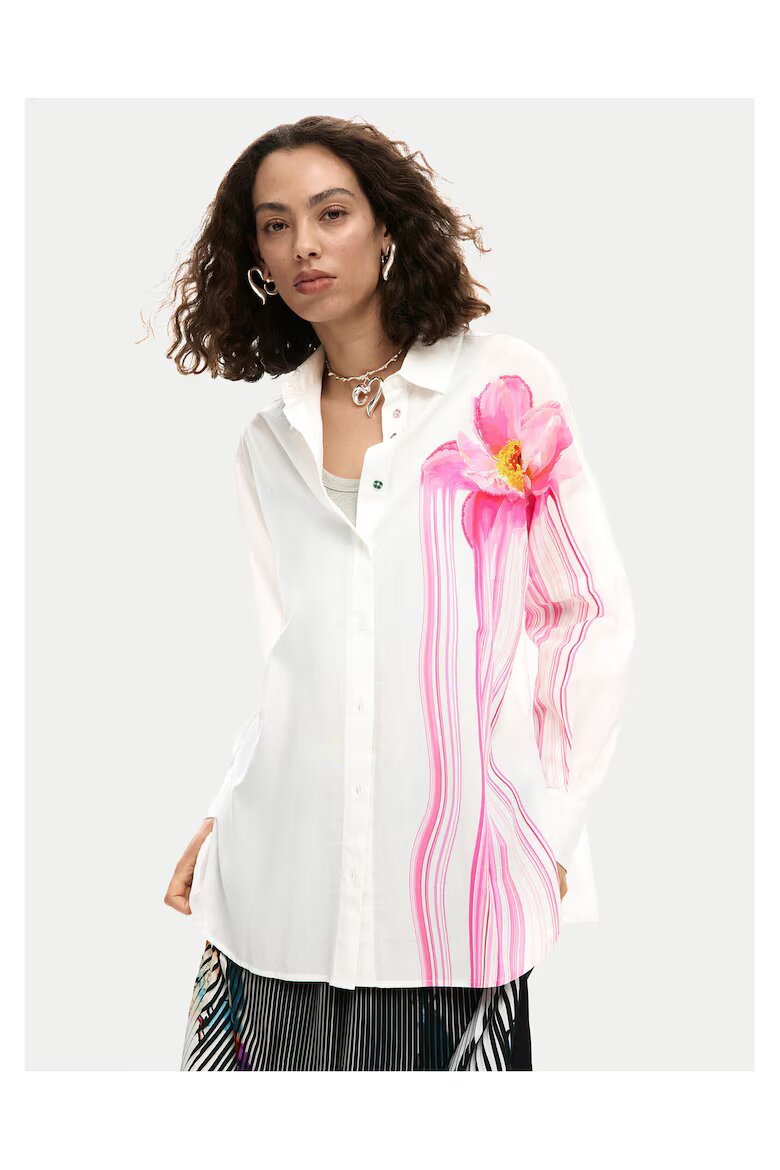 DESIGUAL Дамска риза бяла Бял