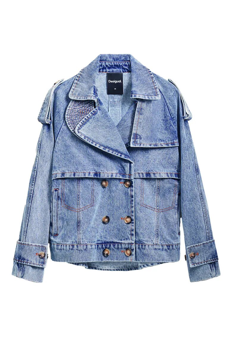 DESIGUAL Дамско дънково яке 25SWED57 - Памук -