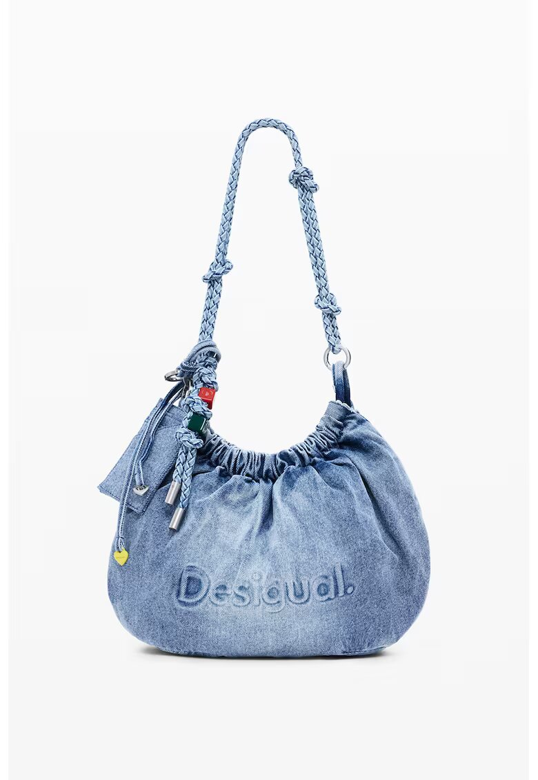 DESIGUAL Дънкова чанта през рамо с лого