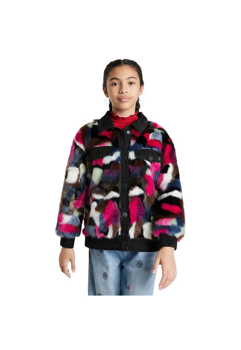 DESIGUAL Детско яке Amur - изкуствена кожа - многоцветно - полиестер