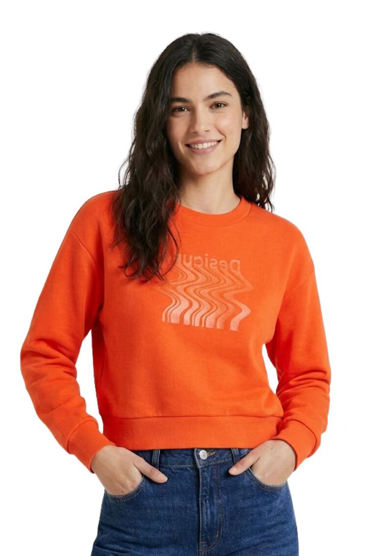 DESIGUAL Къс суичър Uniforme