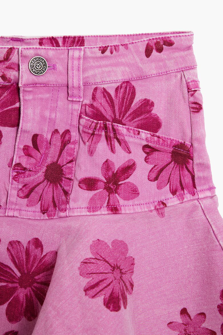 DESIGUAL Къса флорална риза Розово