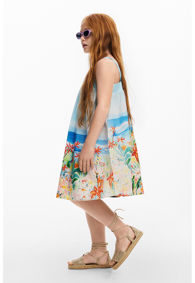 DESIGUAL Къса рокля с флорална шарка