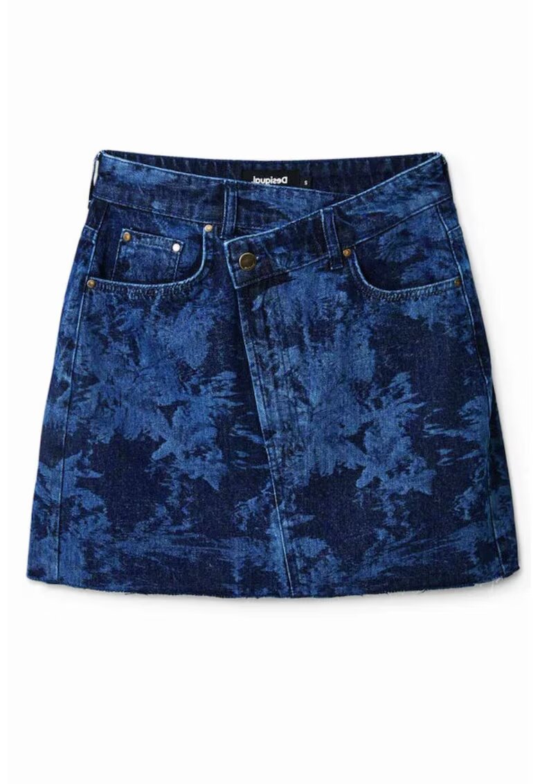 DESIGUAL Мини пола - модел Florence - деним - 100% памук