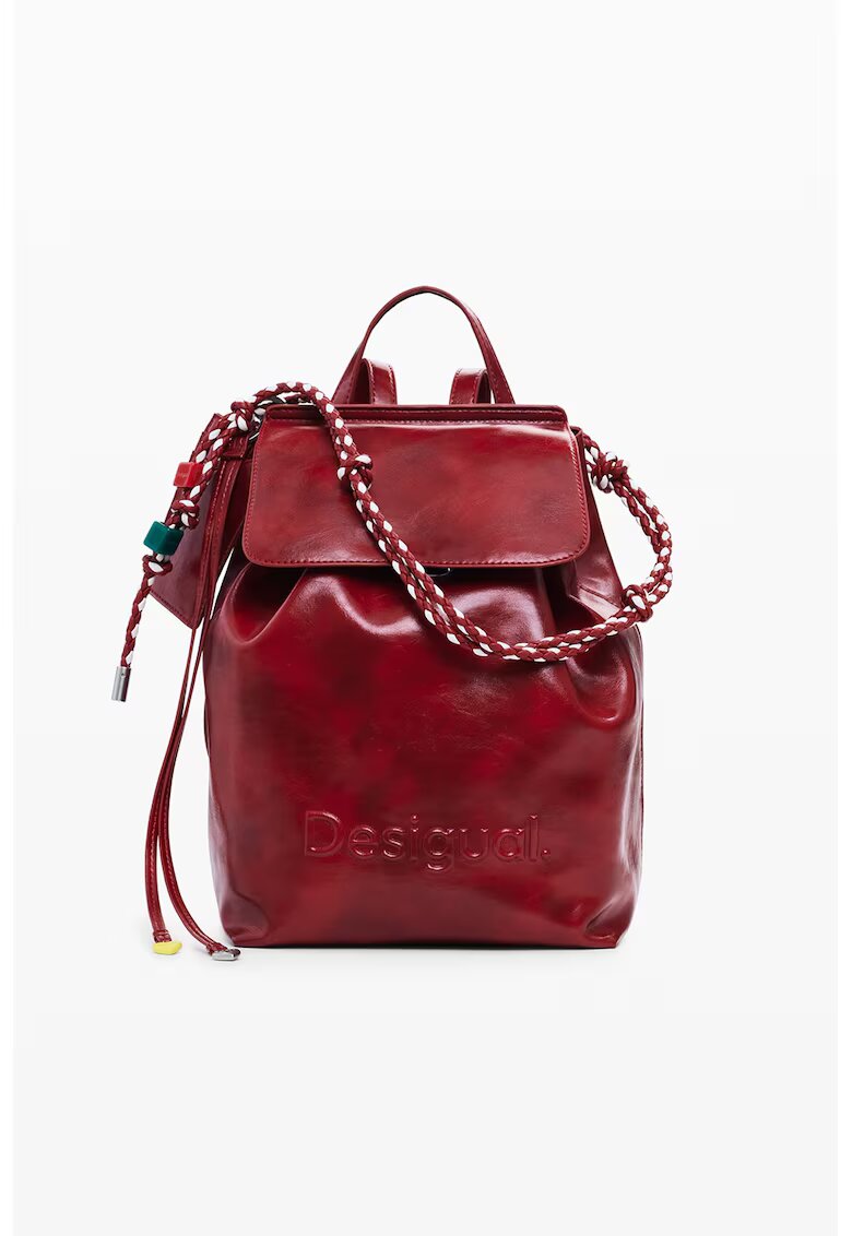 DESIGUAL Раница от еко кожа с релефно лого