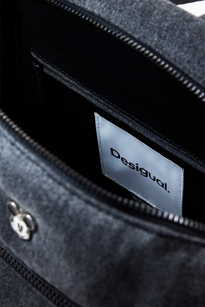 DESIGUAL Раница с детайли Mickey Mouse Въглен сиво