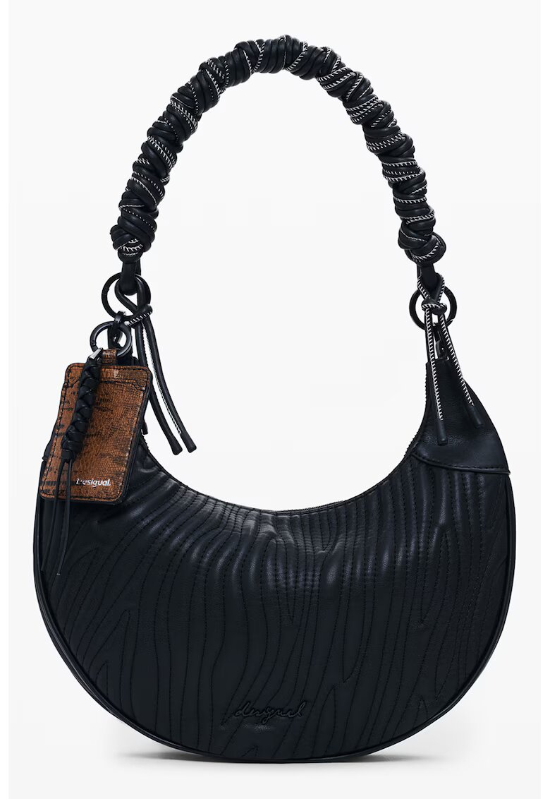 DESIGUAL Релефна чанта Crescent от еко кожа
