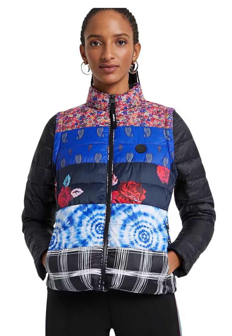 DESIGUAL Ватирано яке с пачуърк мотив Copenhagen