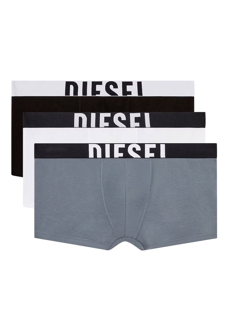 Diesel Боксерки Damien - 3 чифта - Бял/Черен/Сив