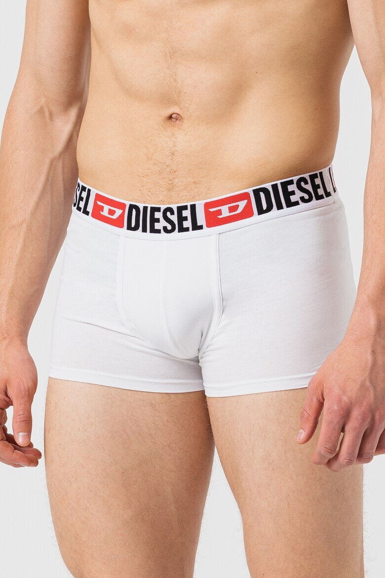 Diesel Боксерки Damien с лого на талията - 3 чифта Бял/Черен/Сив