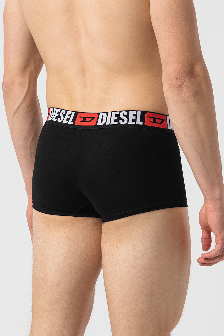 Diesel Боксерки Damien с лого на талията - 3 чифта Бял/Черен/Сив