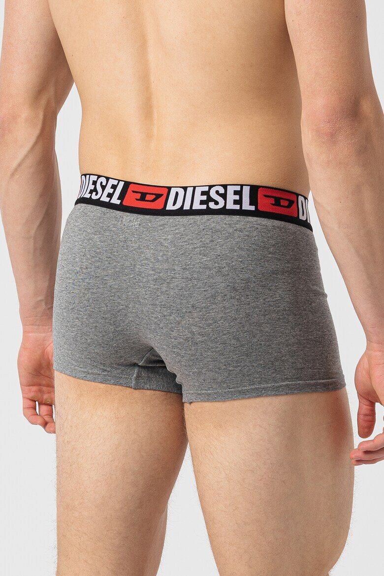 Diesel Боксерки Damien с лого на талията - 3 чифта Бял/Черен/Сив