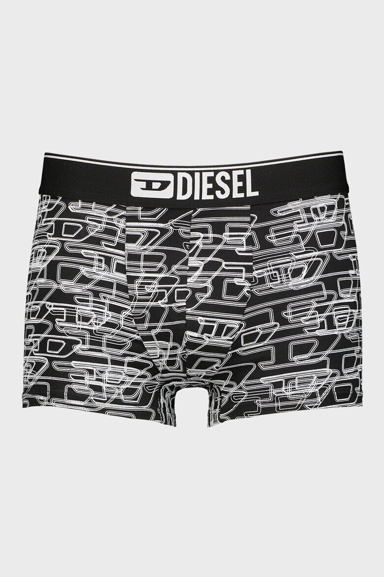 Diesel Боксерки Damien с монограм - 3 чифта Черен/Бял