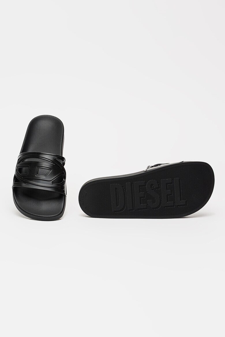 Diesel Чехли Clyde с изрязано лого Черен